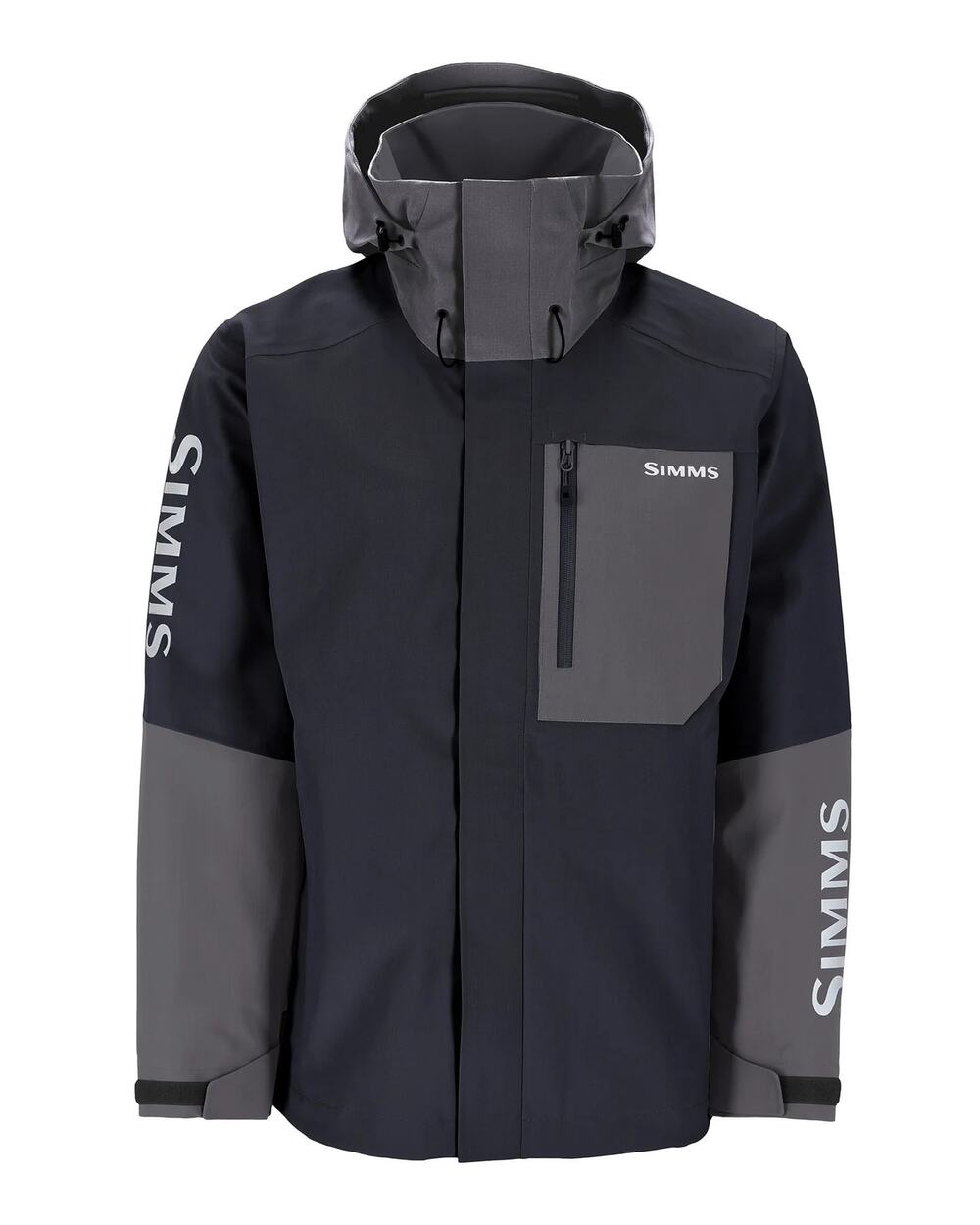 NEW Simms Fishing Men's Challenger Jacket Large Jet Black